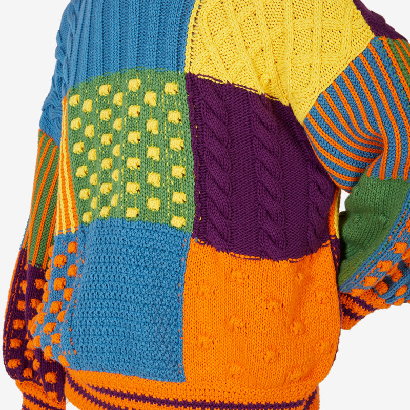 Psychedelic Cable Jumper Multicolour Above The Clouds