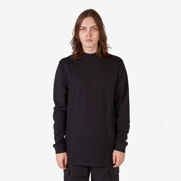 Nike Life Long Sleeve Mock Neck Shirt Black | White