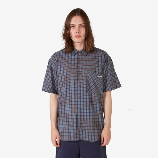 Mitchell Flannel Shirt Blue | Brown