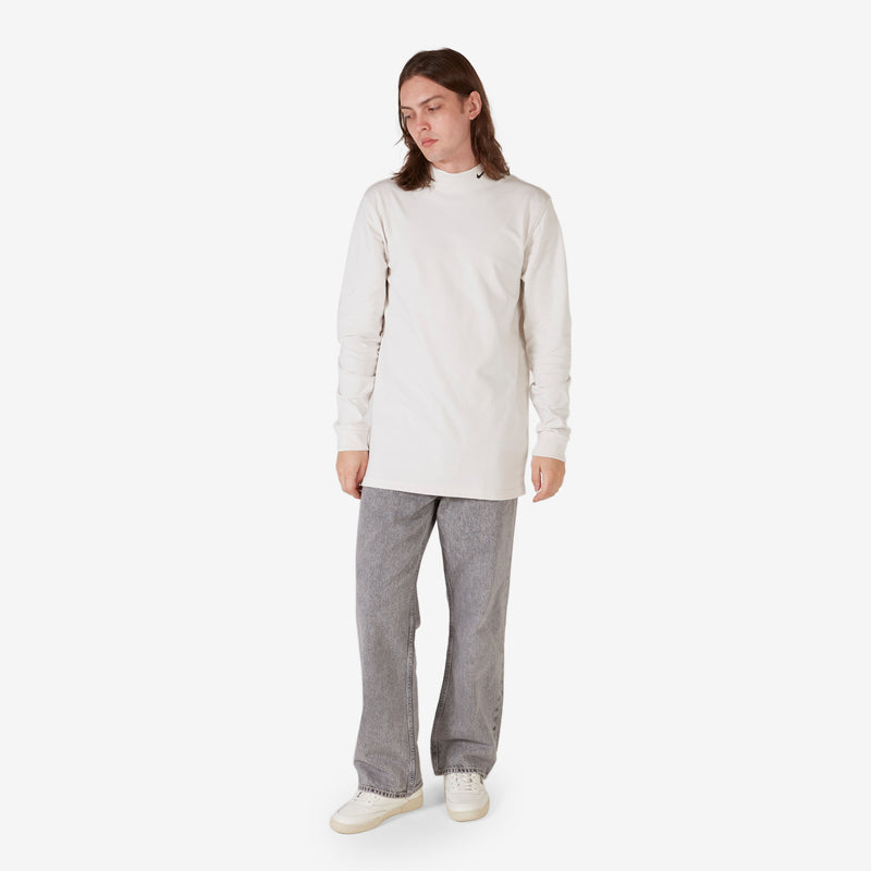 Nike Life Long-Sleeve Mock Neck Shirt Phantom | Black
