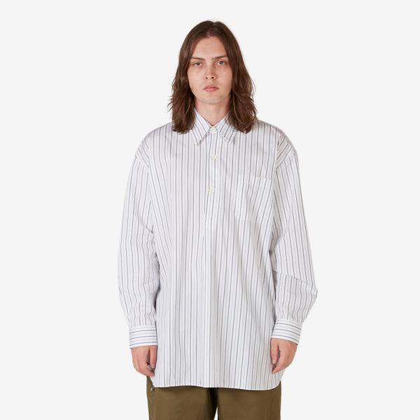 Popover Shirt Olympic White Stripe