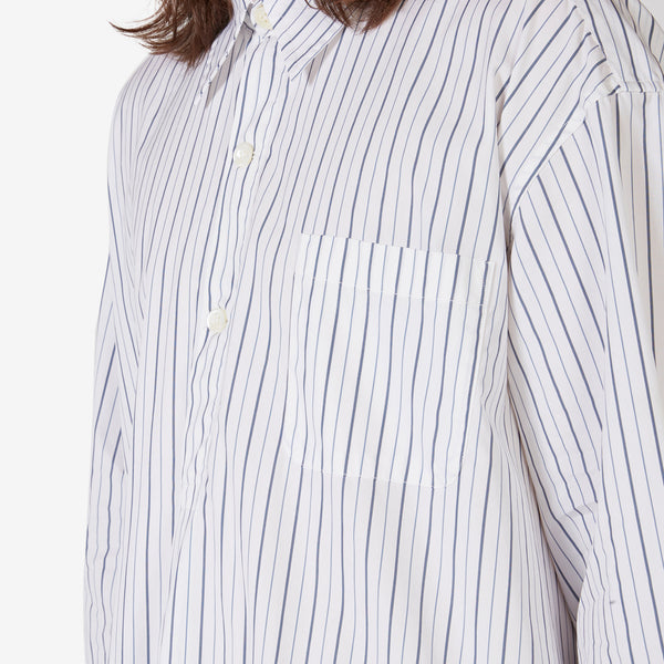 Popover Shirt Olympic White Stripe