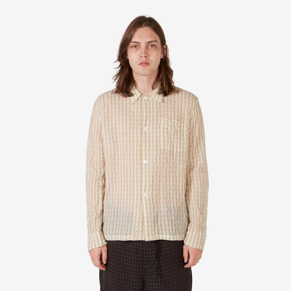 Box Shirt Basque Seersucker Check