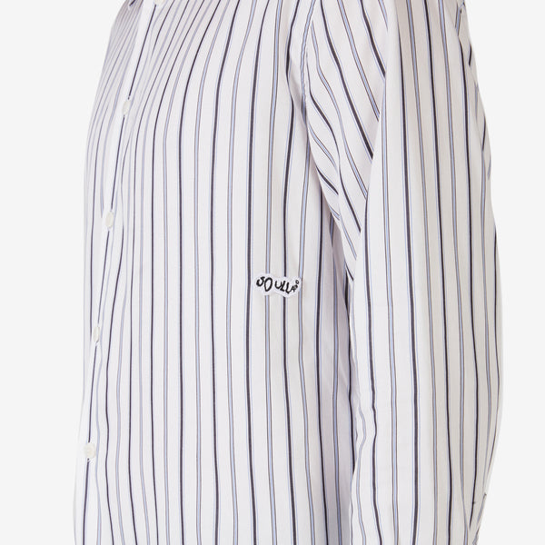 Perry Shirt White | Blue Stripes