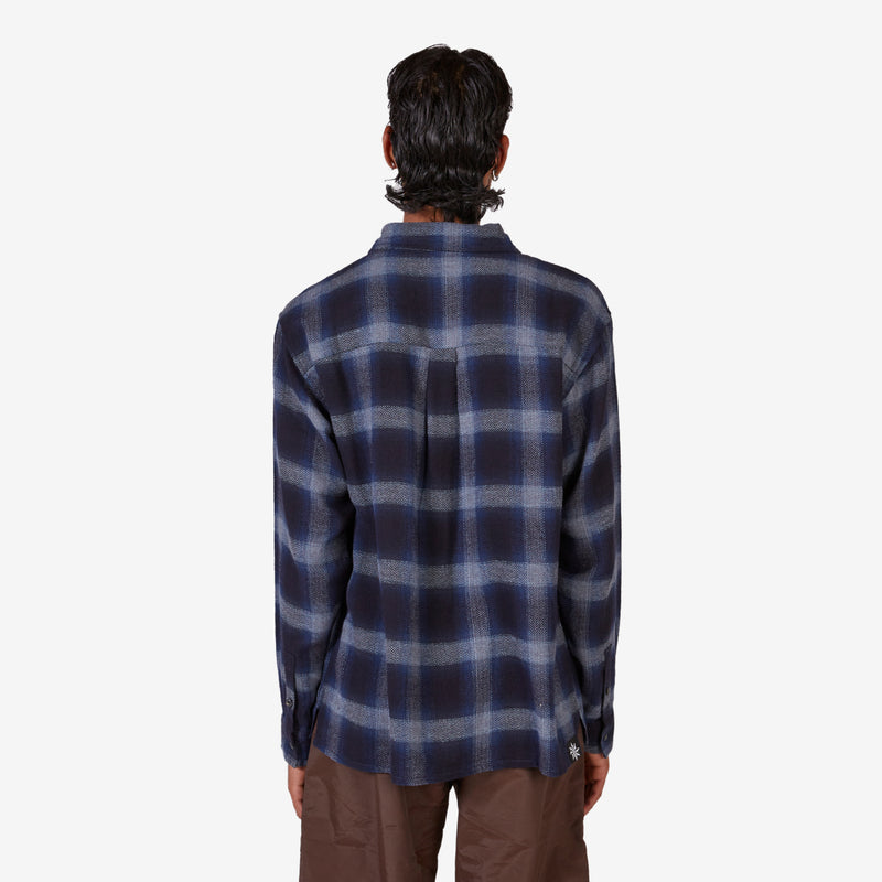 Bush Shirt Blue | Black Plaid