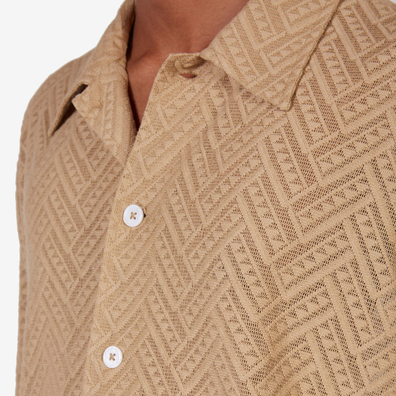 Spacey Short Sleeve Shirt Khaki