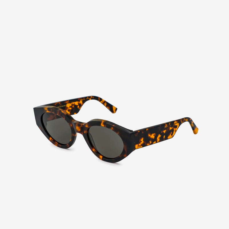 Polly Havana | Green Solid Lens Eyewear