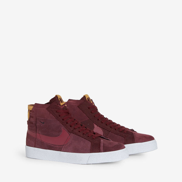 SB Zoom Blazer Mid PRM Night Maroon | Rosewood | Night Maroon | White