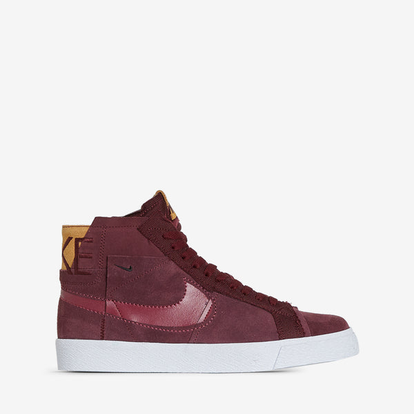 SB Zoom Blazer Mid PRM Night Maroon | Rosewood | Night Maroon | White