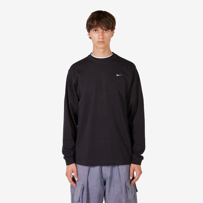 Solo Swoosh Longsleeve Top Black | White