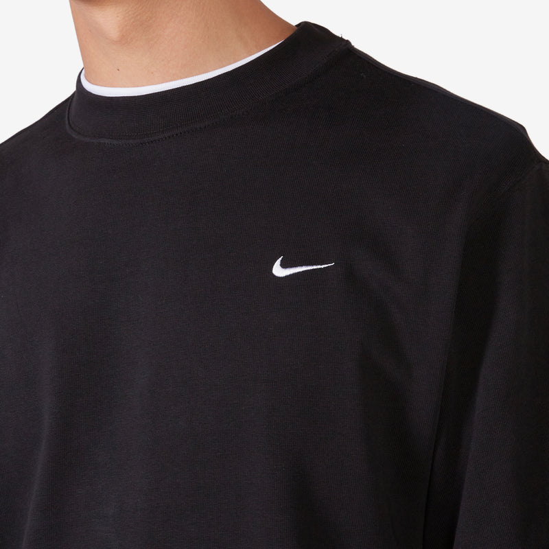 Solo Swoosh Longsleeve Top Black | White