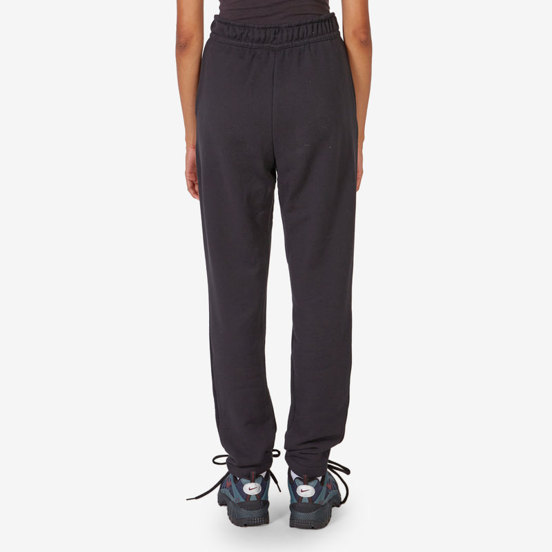 Women's Modern Fleece High-Waisted French Terry Pant Black | Flat Pewter