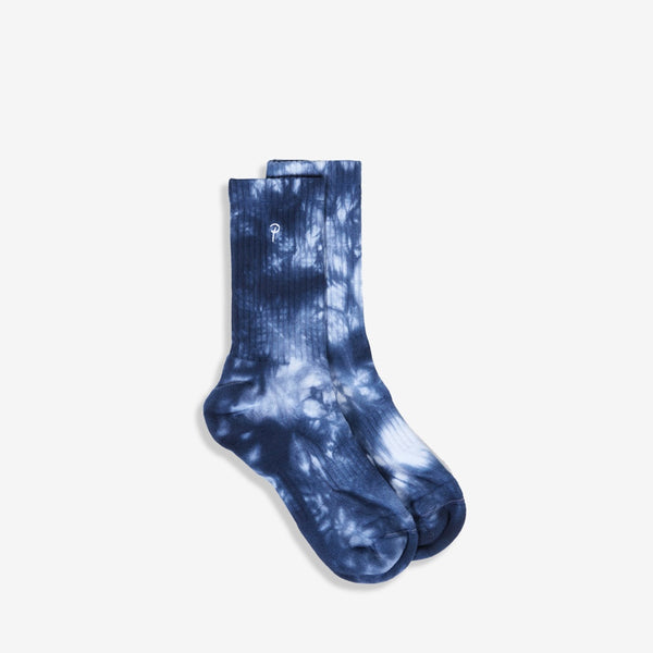 Batik Sports Socks Estate Blue | White