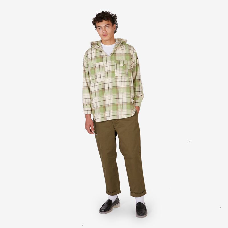 Giorgio Hooded Shirt Grass Green