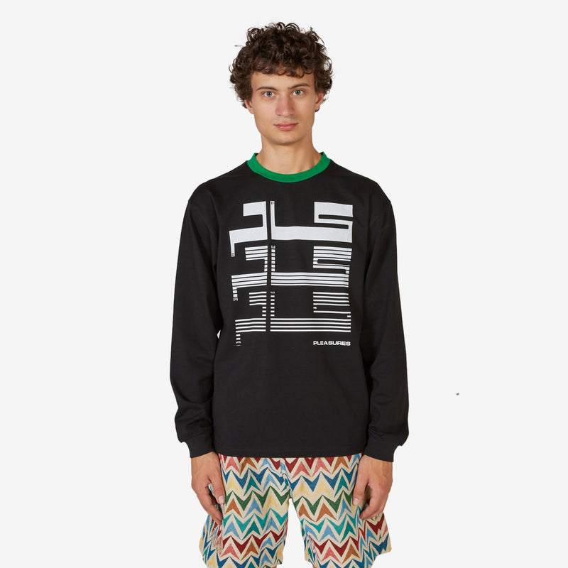 Tier Heavyweight Long Sleeve T-Shirt Black