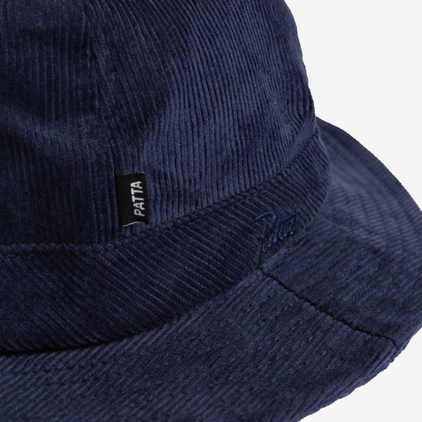 Corduroy Bell Hat Evening Blue