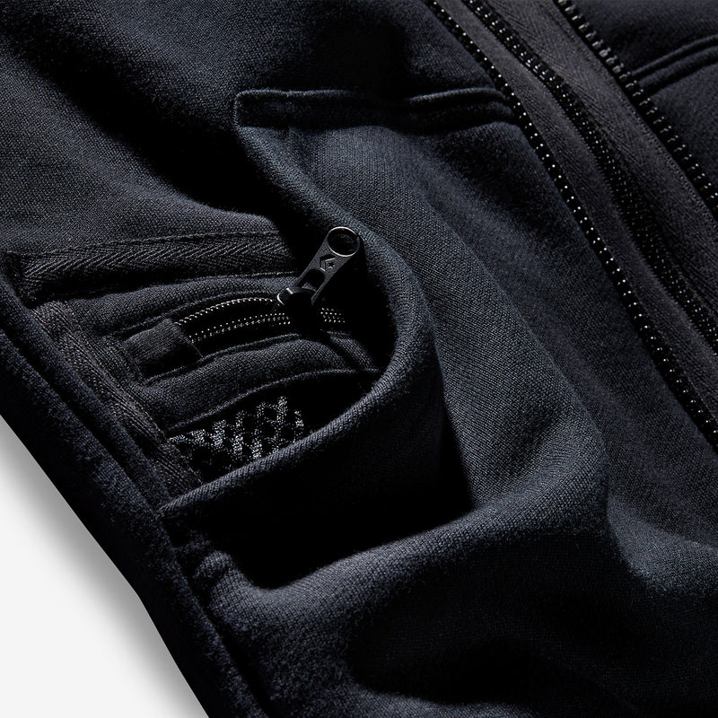 Patta Utility Fleece Hoodie Black