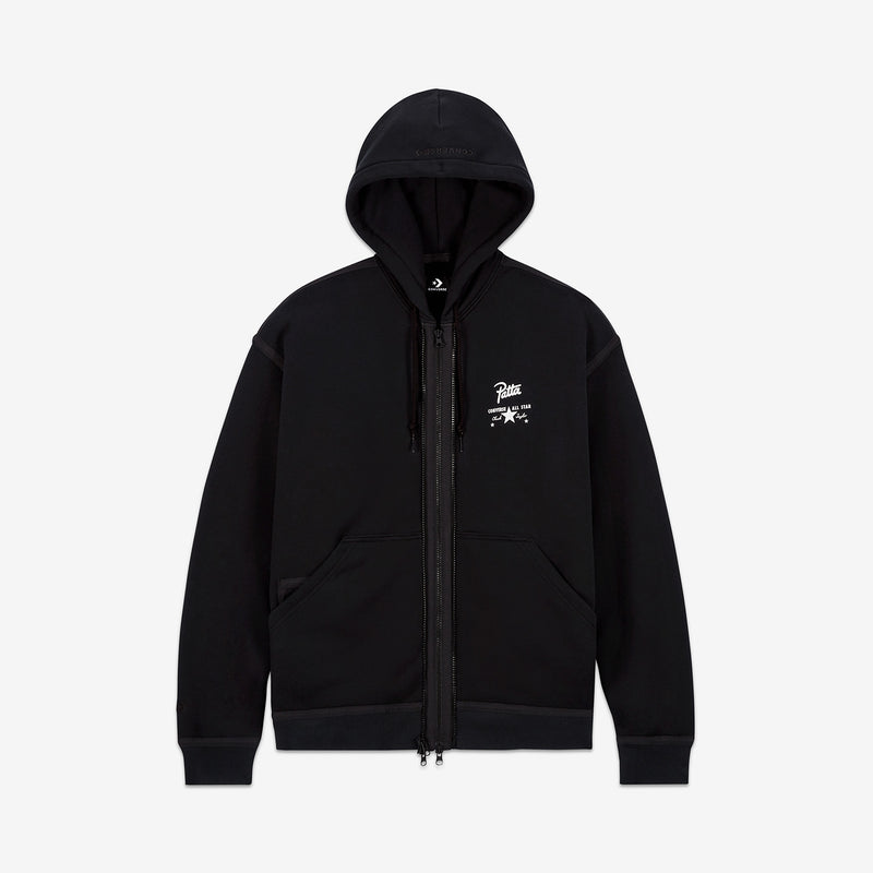 Patta Utility Fleece Hoodie Black