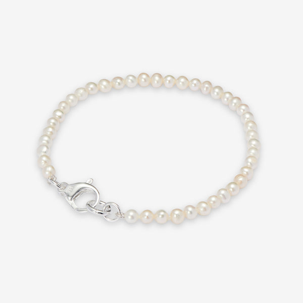Mini Pearl Bracelet White
