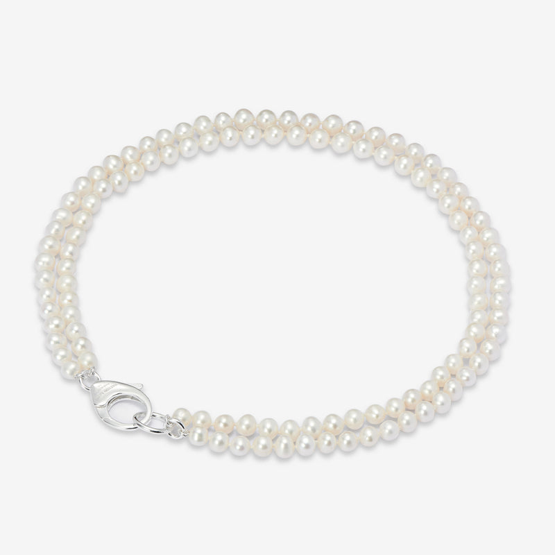 Double Pearl Chain White