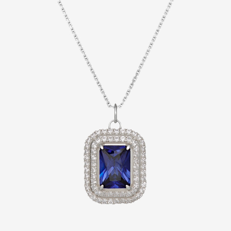 CS Emerald Pendant Silver | Topaz