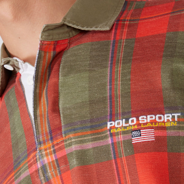 Longsleeve Rugby Shirt Sandstone Madras