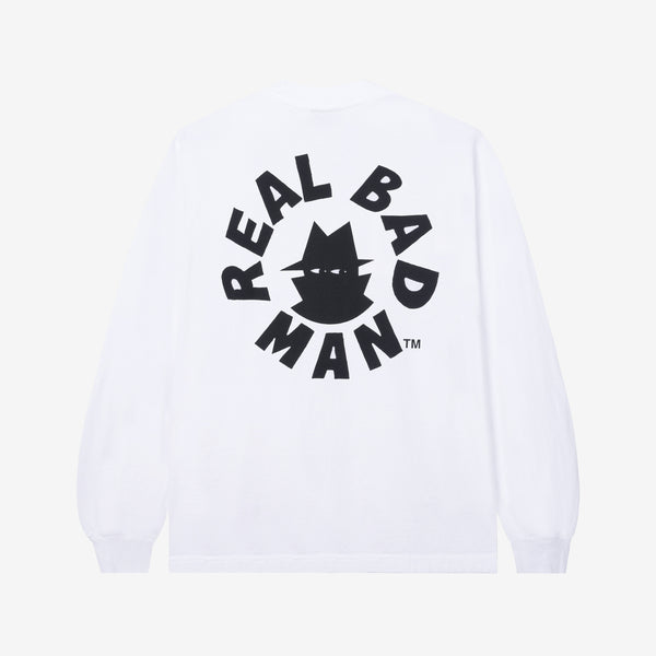 RBM Circle L/S Tee White