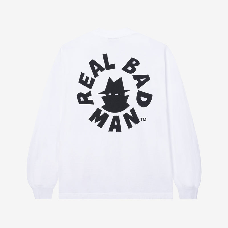 RBM Circle L/S Tee White