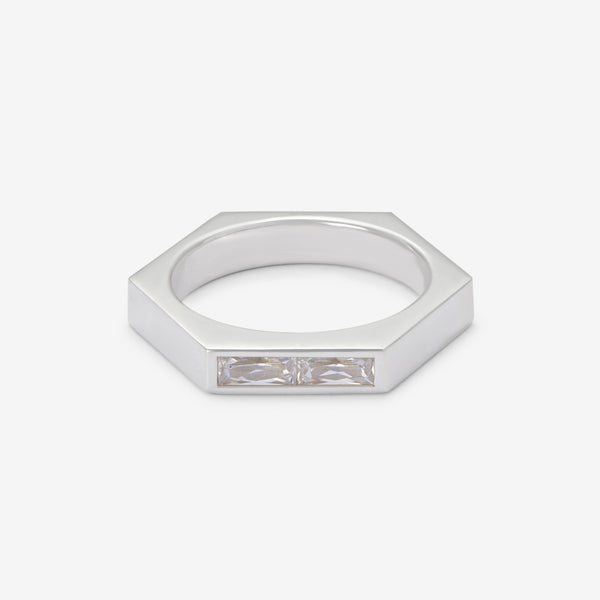 Ovex Ring Silver | White