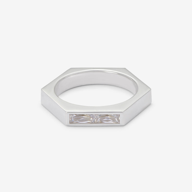 Ovex Ring Silver | White