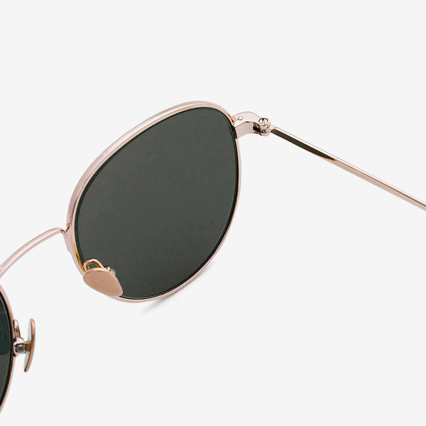 Rio Gold | Green Solid Lens