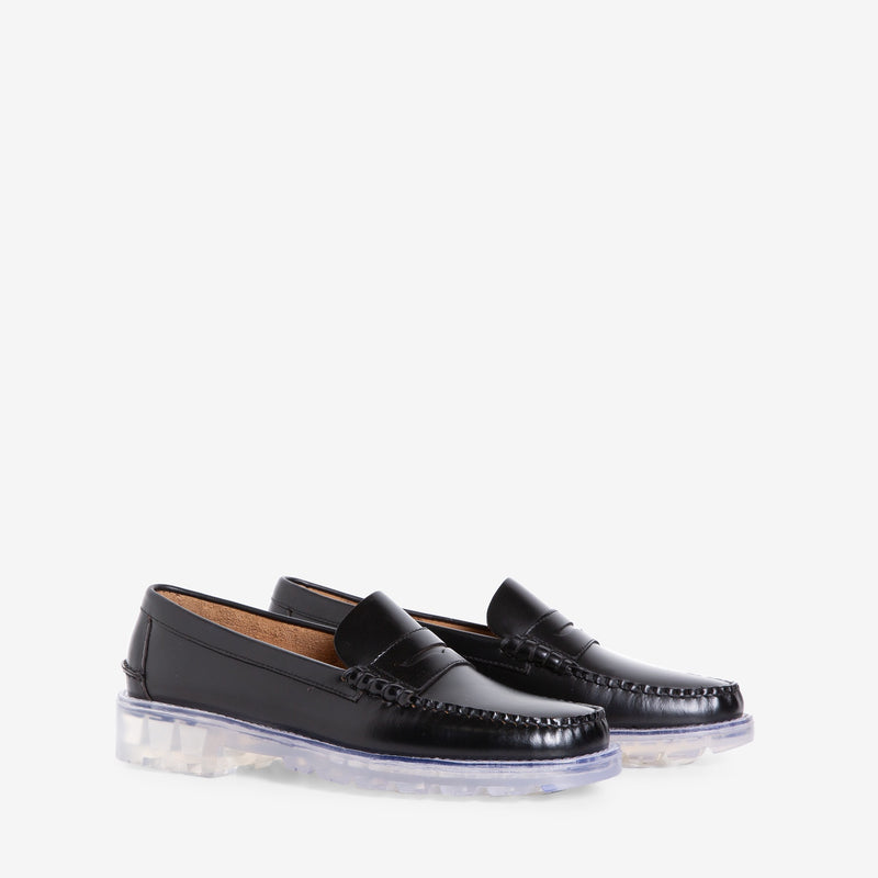 Above The Clouds x Outsides Dan Lug Black | Transparent Crystal Footwear