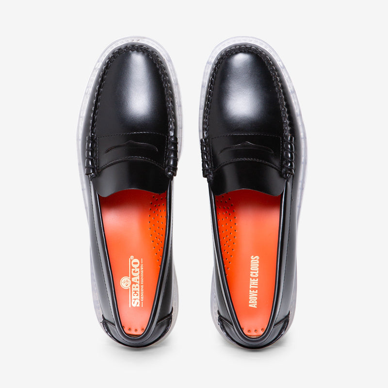 Above The Clouds x Outsides Dan Lug Black | Transparent Crystal Footwear