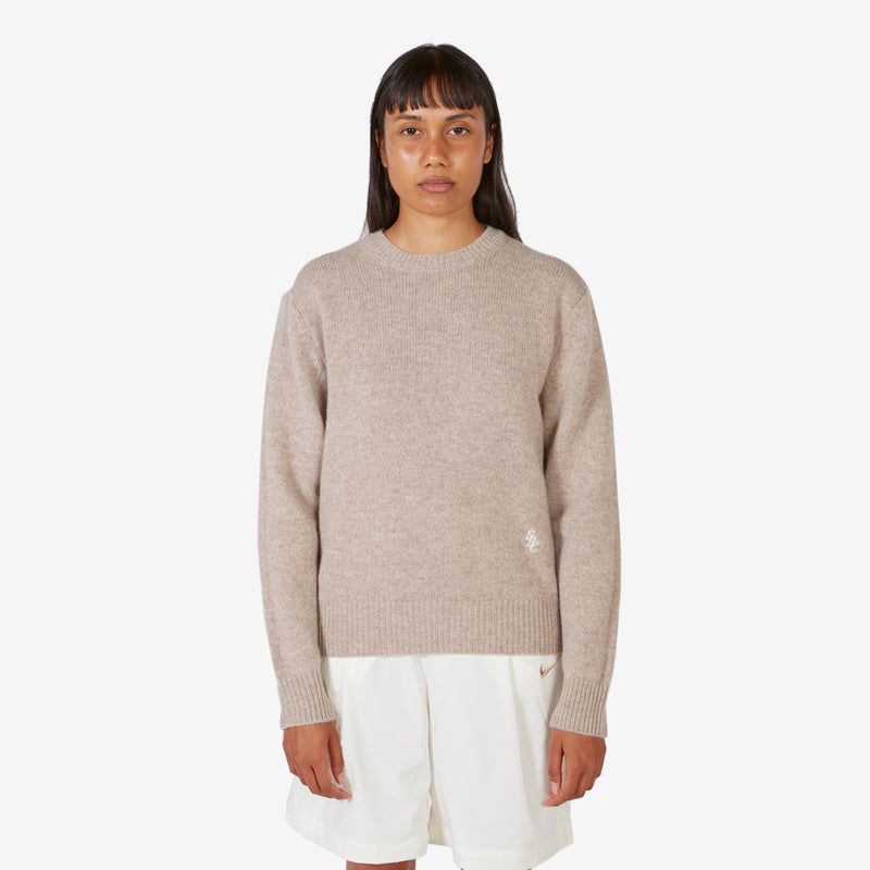 SRC Wool Crewneck Heather Grey | White