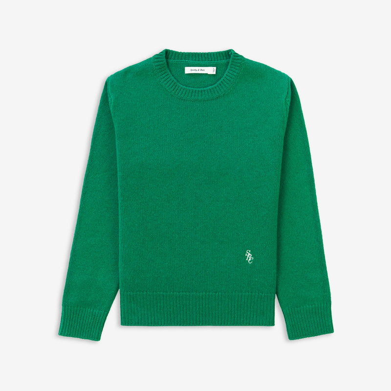 SRC Wool Crewneck Verde | White