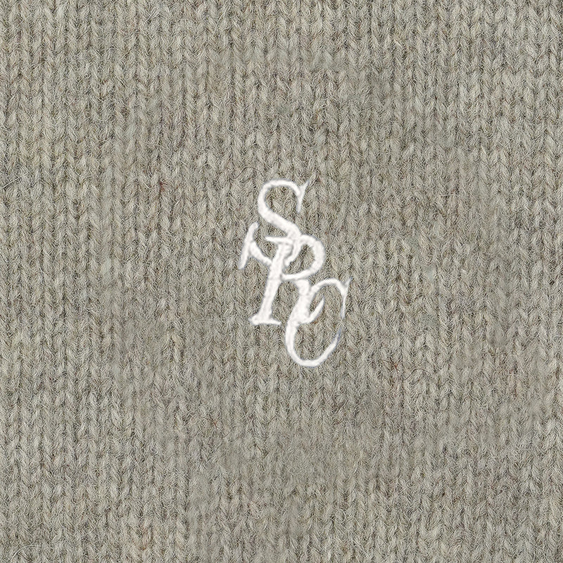 SRC Wool Crewneck Heather Grey | White