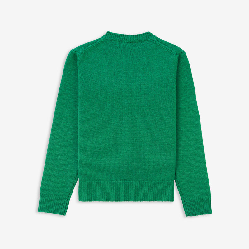 SRC Wool Crewneck Verde | White