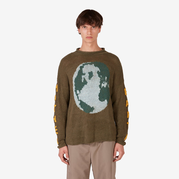 Twinsun Roll Neck Olive Mother Earth