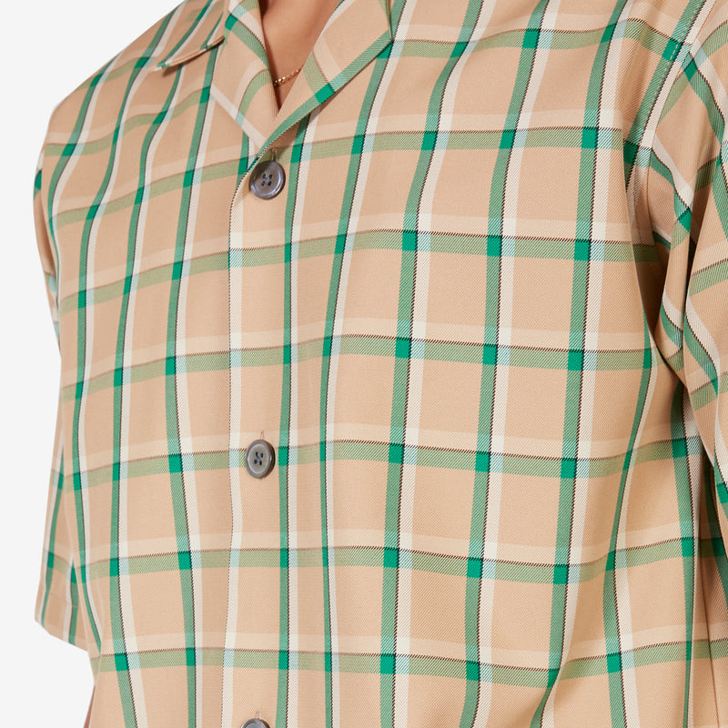 Coco Short Sleeve Shirt Green Check