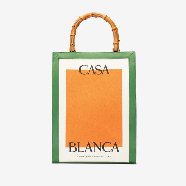 Casa Tote Bag Green Orange