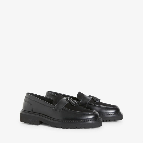 Richee Tassel Loafer Crust | Suede Black