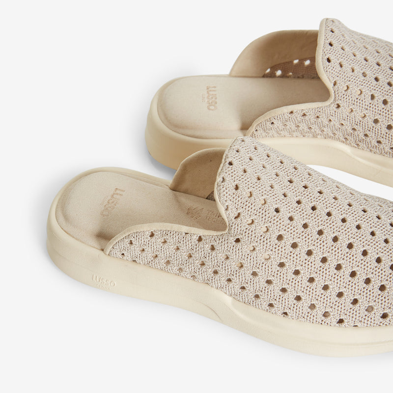 Pelli Open Weave Goat | Pebble