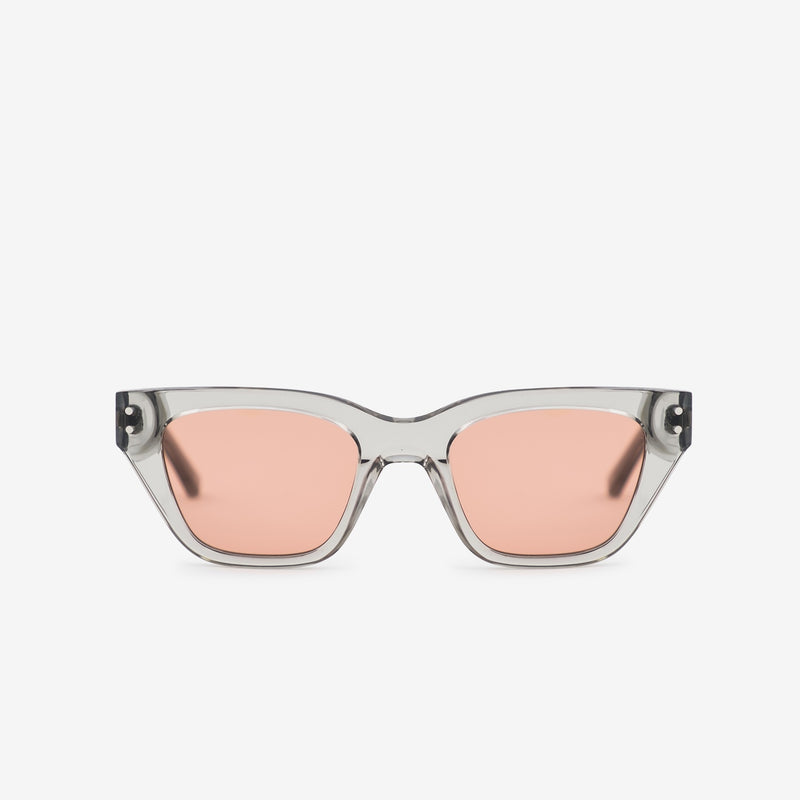 Memphis Grey | Orange Solid Lens Eyewear