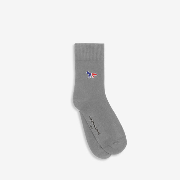 Tricolour Fox Socks Grey Melange