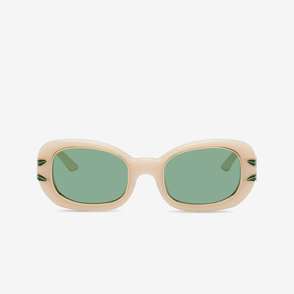 Oval Sunglasses Cream | Gold