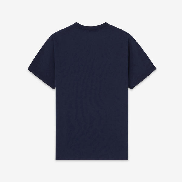 Tricolour Fox Patch Classic Pocket T-Shirt Navy