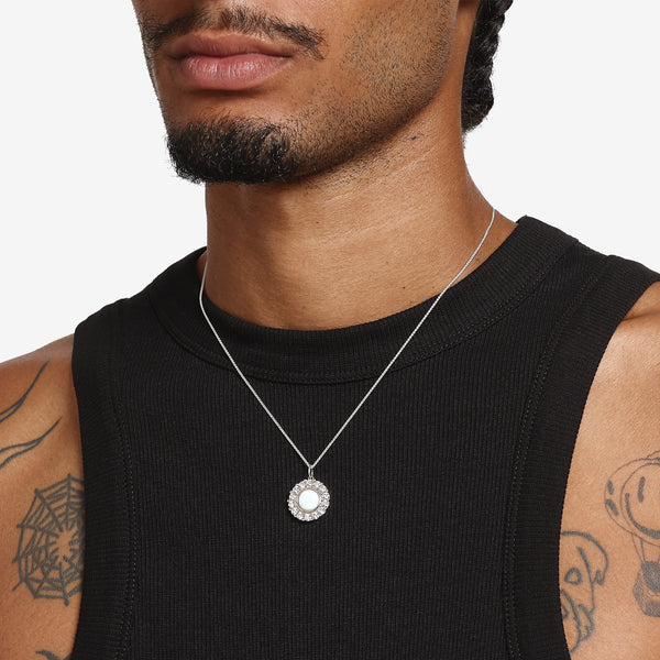 Daisy Pendant White